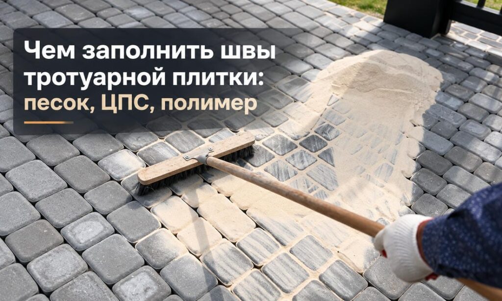 Чем заполнить швы тротуарной плитки: материалы, технология и частые ошибки