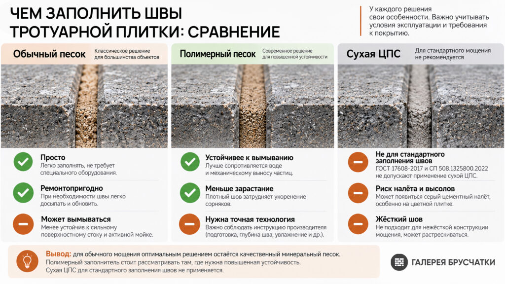 Можно ли засыпать швы цементно-песчаной смесью
